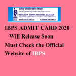 ibps admit card 2020