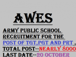 Recruitment 2020 in Army Public School