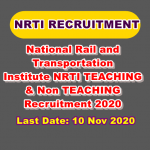 NRTI Teaching Recruitment 2020
