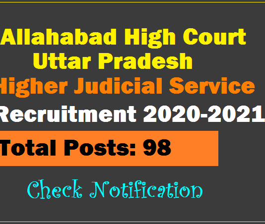 Allahabad High Court HJS Recruitment 2020-21