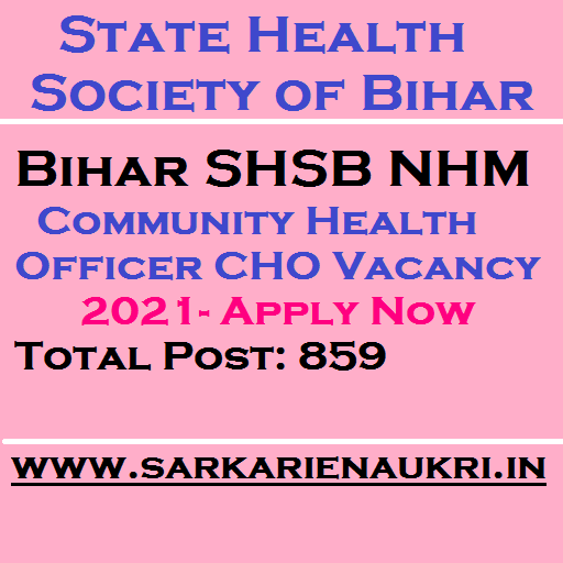 Bihar SHSB NHM CHO