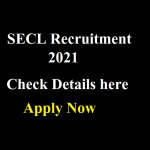 secl recruitment 2021