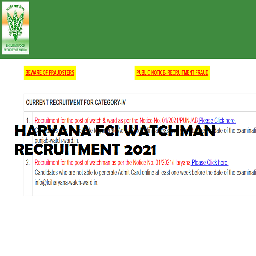 Haryana FCI Watchman 2021